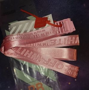 Authentic pink Off-White belt